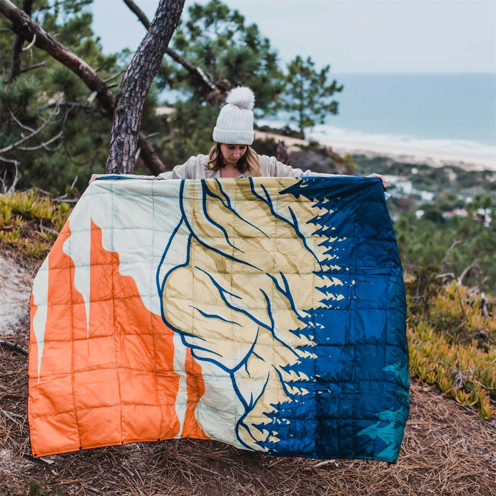 4Monster Down Puffy Camping Travel Blanket - Yosemite Park