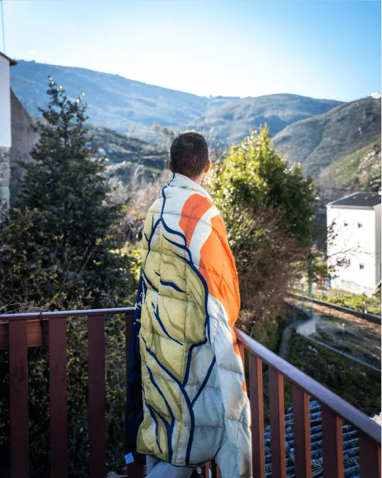 4Monster Down Puffy Camping Travel Blanket - Yosemite Park