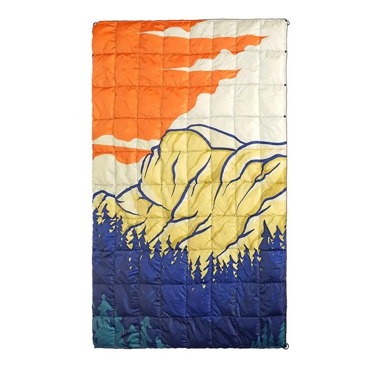 4Monster Down Puffy Camping Travel Blanket - Yosemite Park