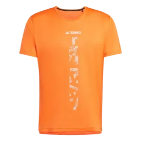 ADIDAS TERREX AGRAVIC TRAIL RUNNING TEE - MENS - ORANGE