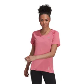 adidas Womens Runner Short Sleeve T-shirt - Pink