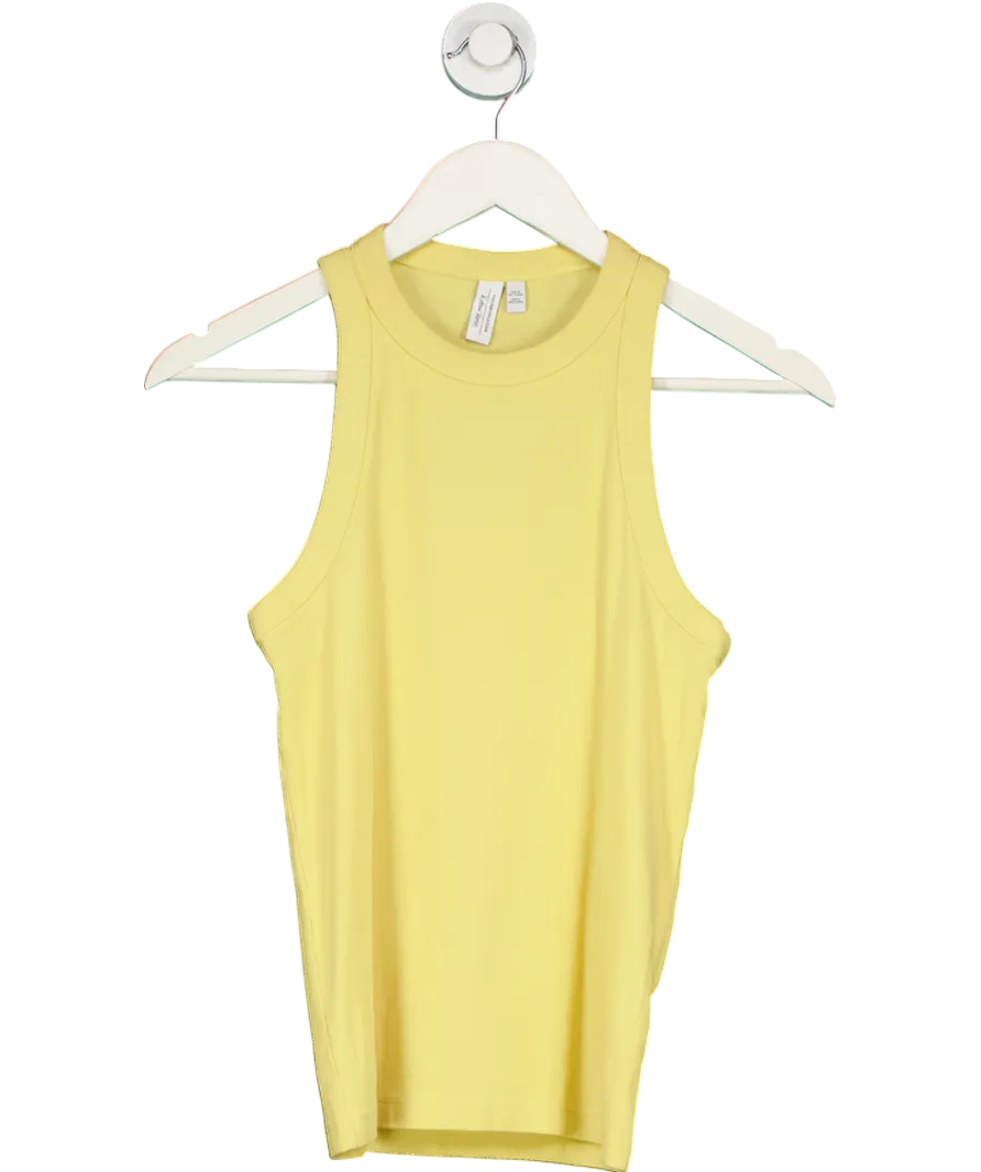 & Other Stories Yellow Ribbed Sleeveless Vest Eu40 UK 12