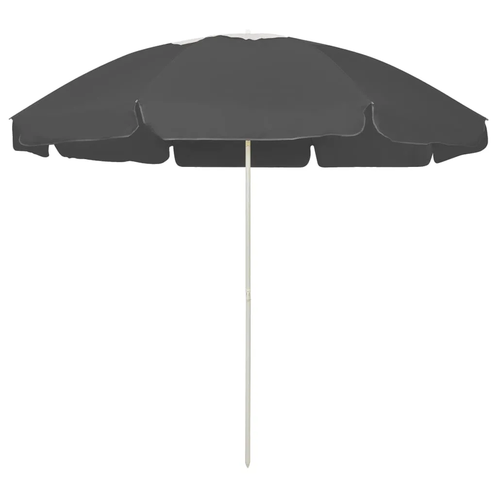 Beach Umbrella Anthracite 240 cm