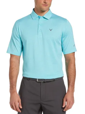 Big & Tall Ventilated Heather Jacquard Golf Polo