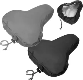 Bike Seat Cover, 2PCS Waterproof Bicycle Seat Cushion Cover UV Protection Unisex Seats Protectors Durable Rain Dustproof Covers for Gym Mountain Road Bike
