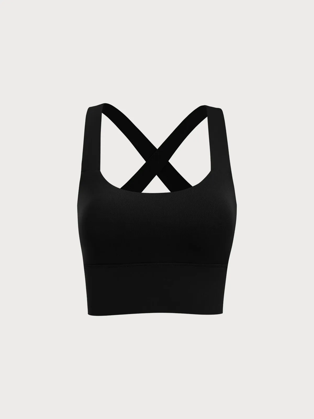 Black Twist X-Cross Sports Bra - Light Support