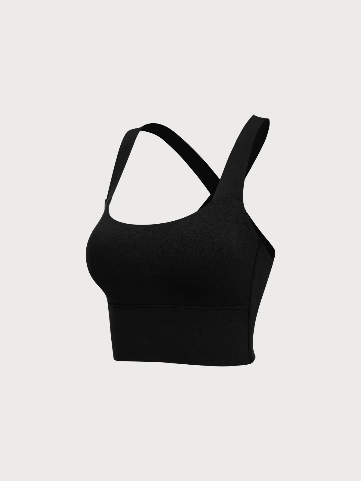 Black Twist X-Cross Sports Bra - Light Support