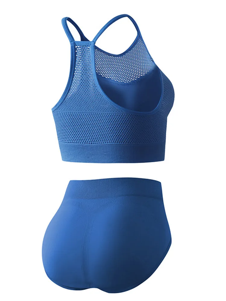 Breathable Mesh Seamless Sports Bra