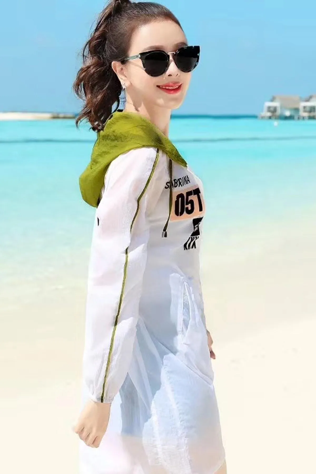 Breathable UV/Sun Protection Hoodie Zip Thin Jacket #19106