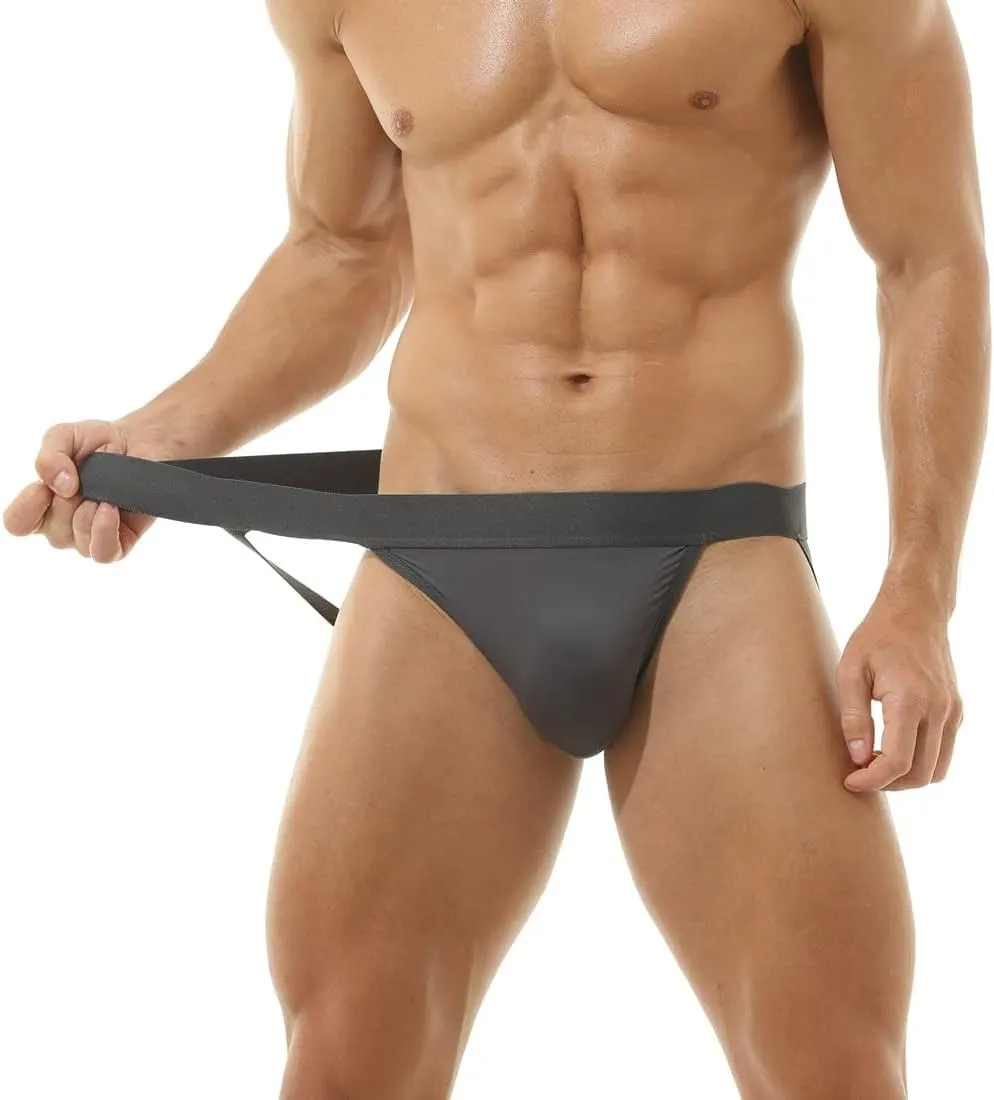 BRODDLE Men's Jockstrap Stretchy Nylon Pouch Workout Performance Athletic Supporters for Men