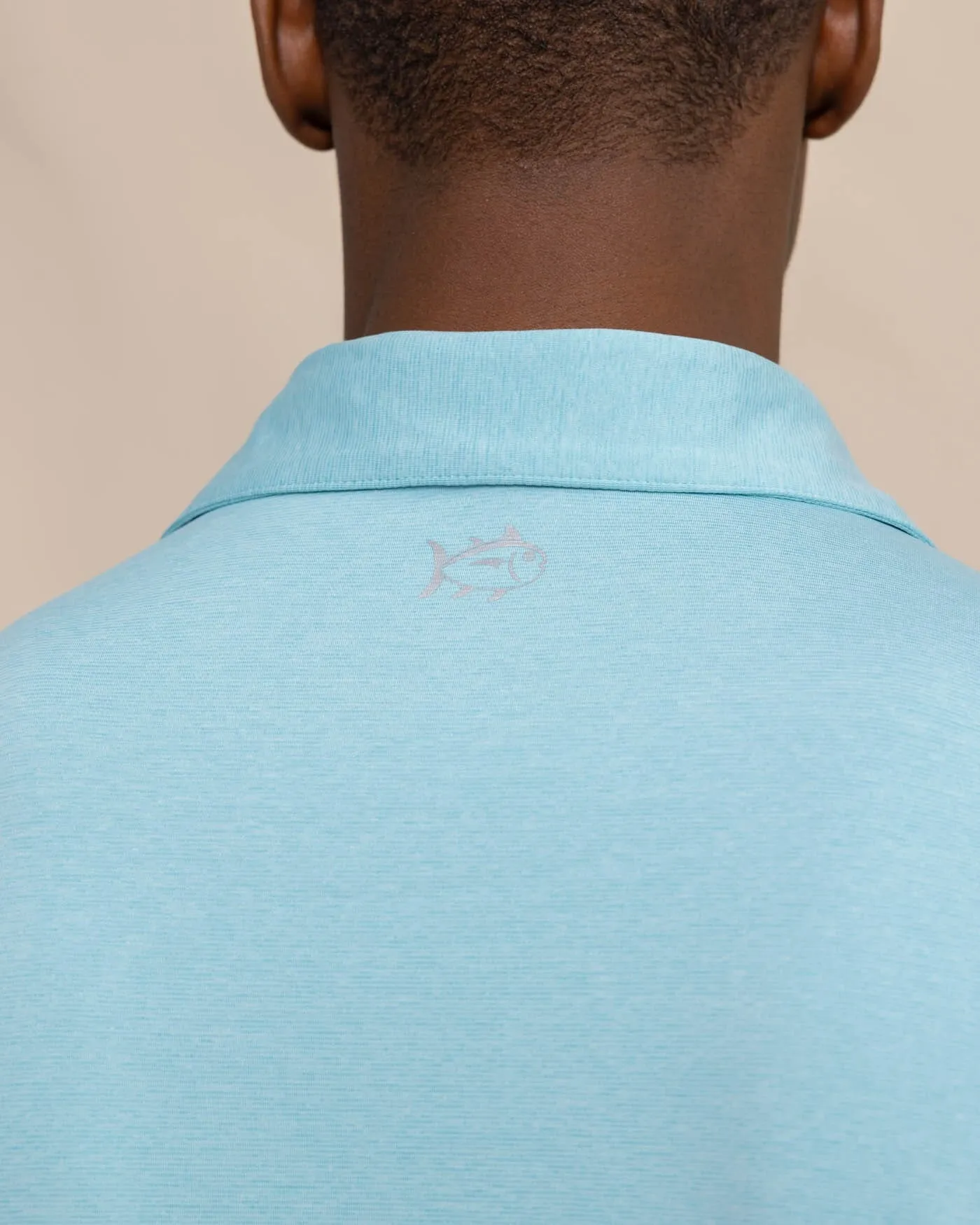 brrr°®-eeze Heather Performance Polo Shirt - Marine Blue