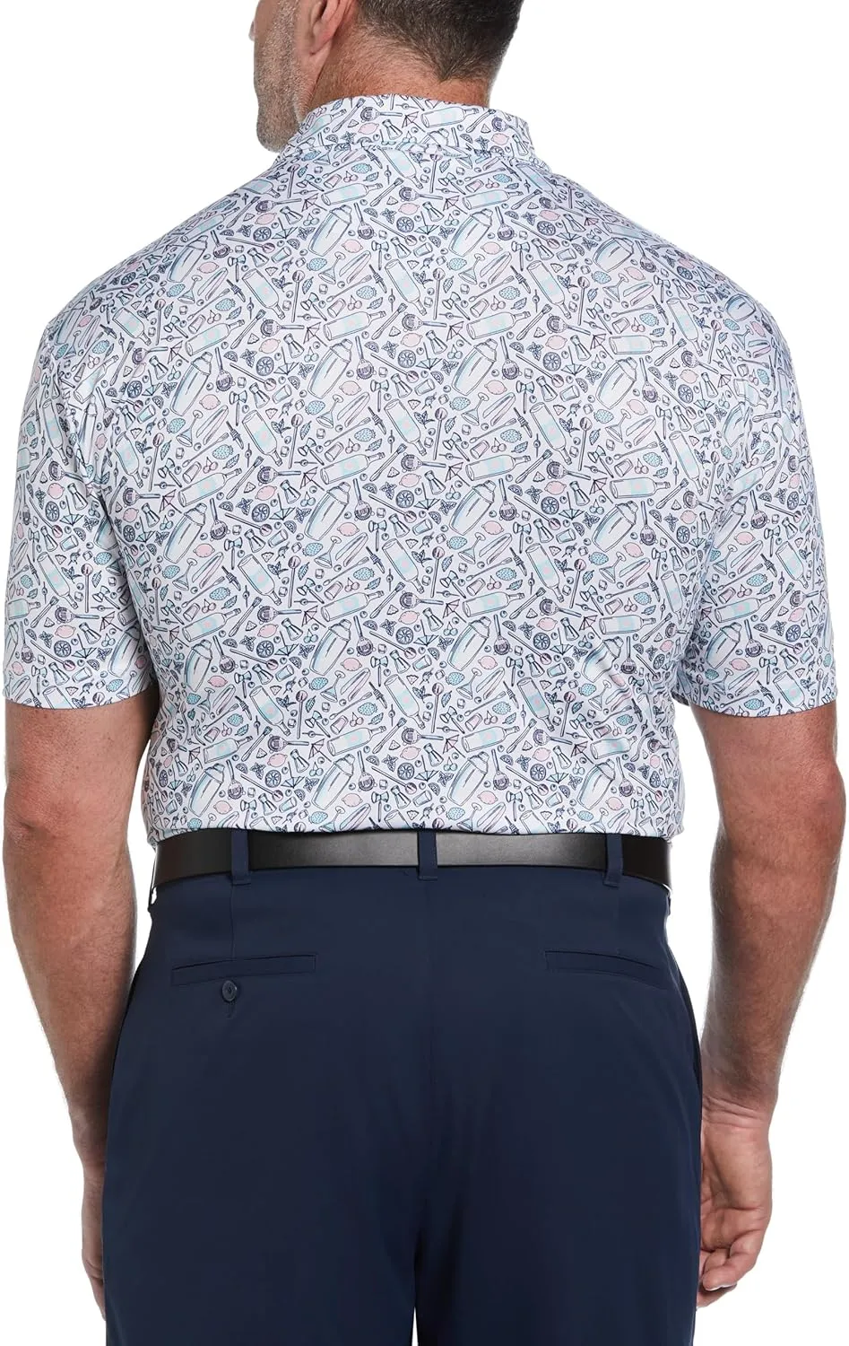 Callaway Men's Short Sleeve Printed Golf Polo Moisture Wicking