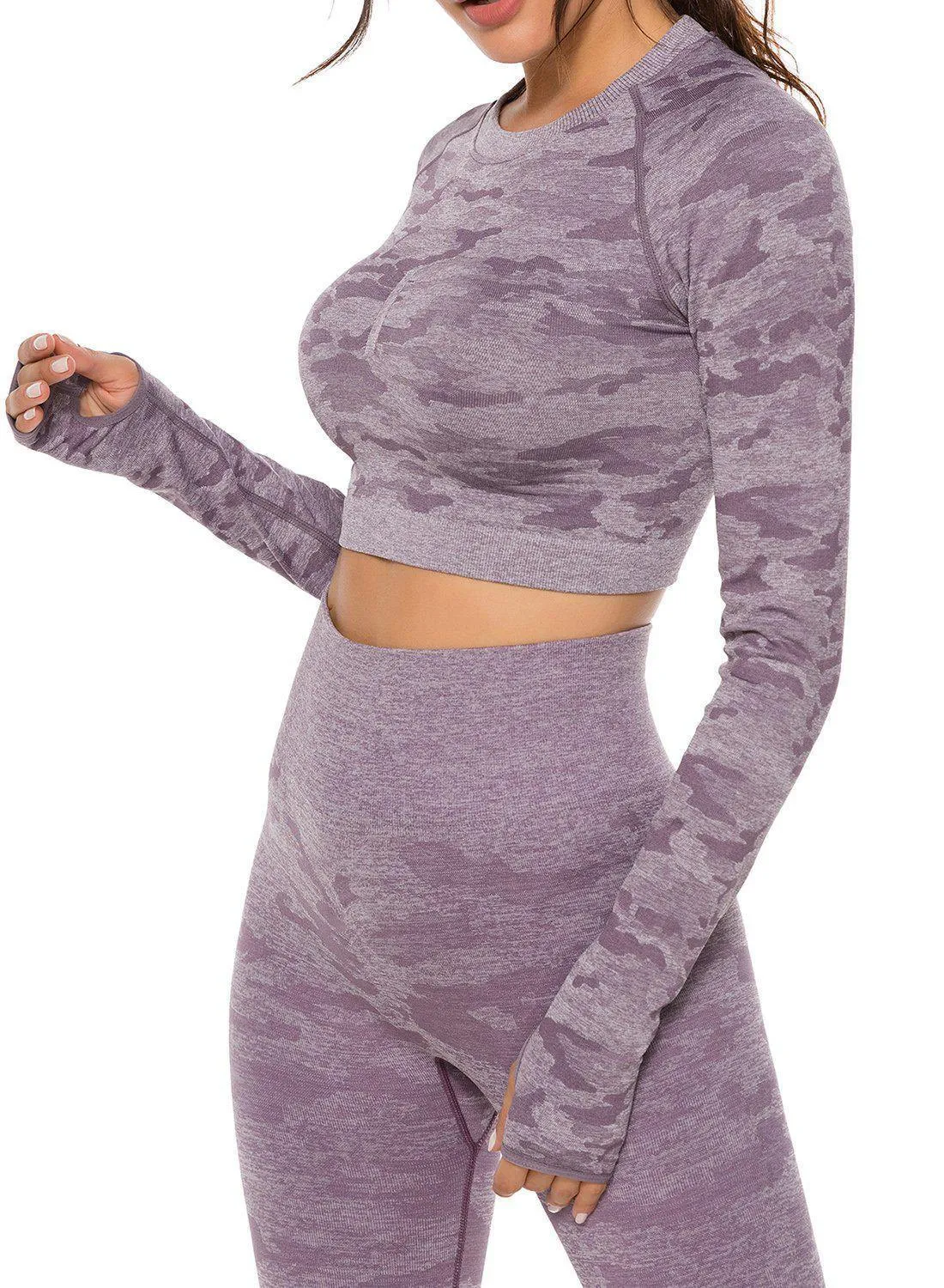 Camouflage Seamless Yoga Top