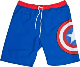 Captain America mens Board Shorts