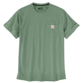 Carhartt Men's Force® Relaxed Fit Midweight Short Sleeve Pocket Tee_ Loden Frost