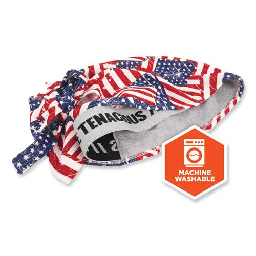Chill-its 6615 High-perform Bandana Doo Rag W/terry Cloth Sweatband, One Size, Stars And Stripes, Ships In 1-3 Business Days