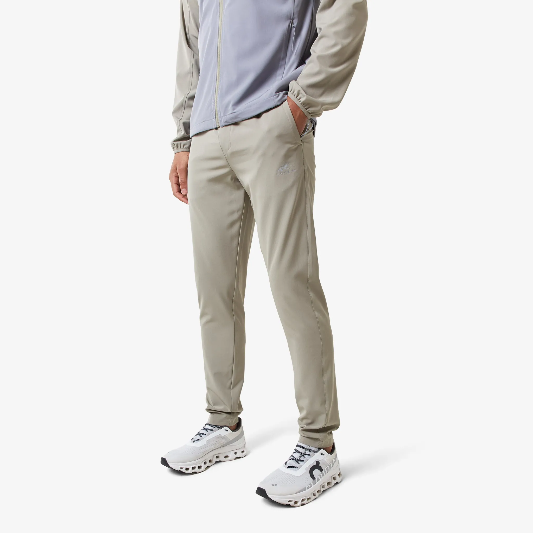 Colour Block Tech Tracksuit | Olive