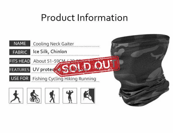 Cooling Face Mask / Neck Gaiter