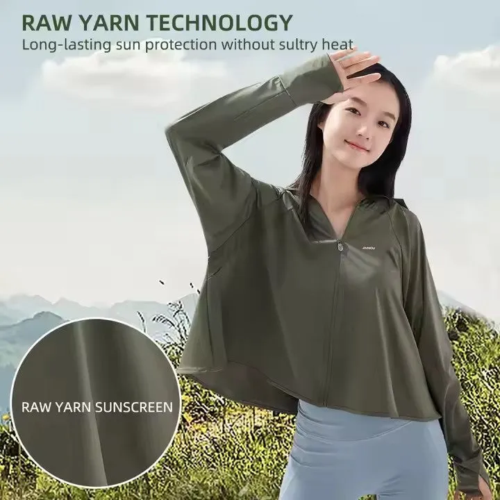Cropped UV Protective Jacket
