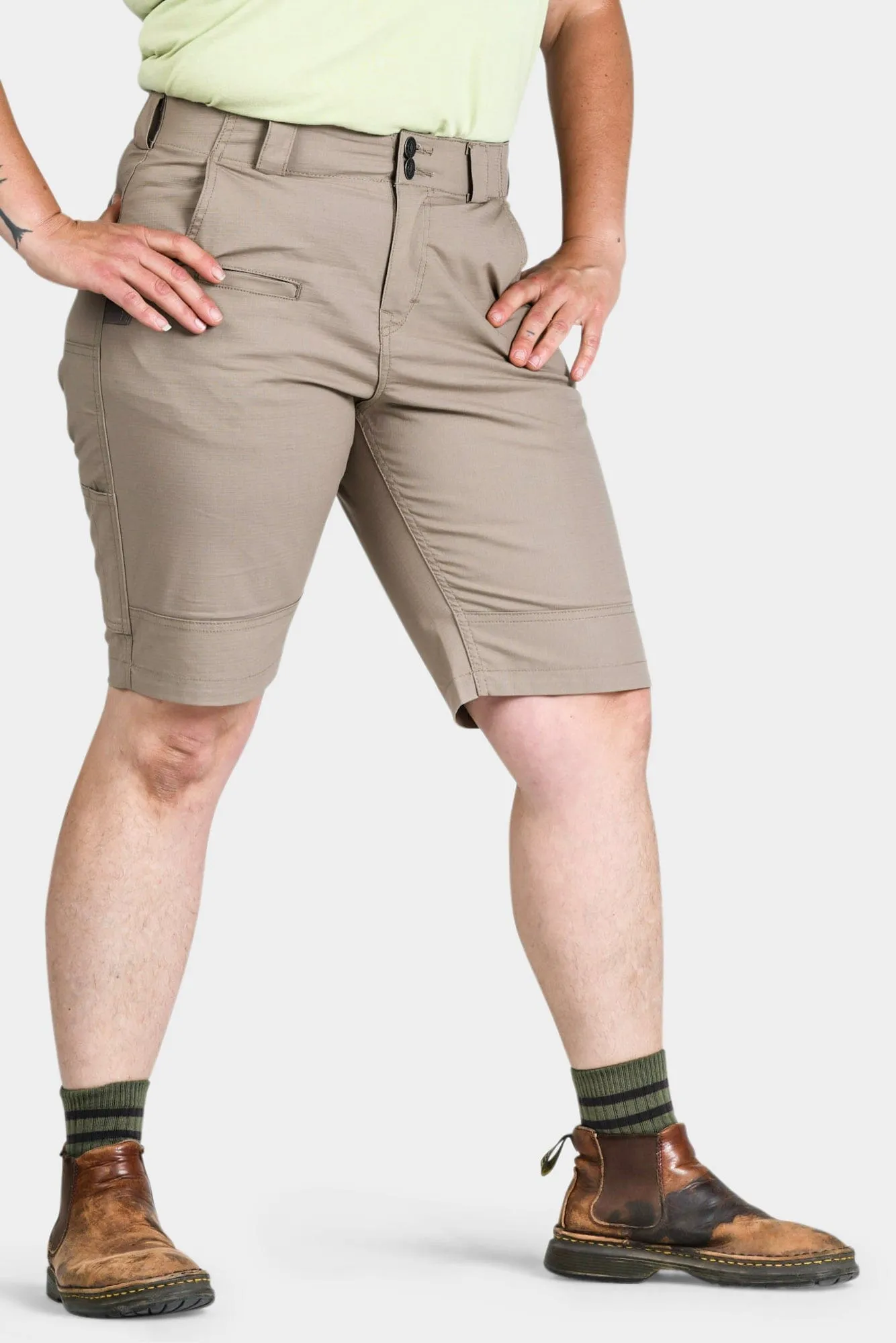 Day Construct Short in Ultra Light Flax Ripstop
