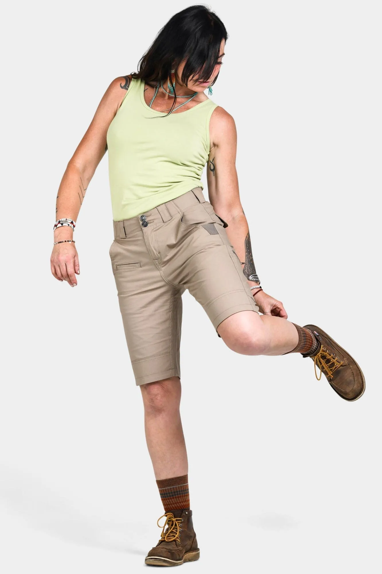 Day Construct Short in Ultra Light Flax Ripstop