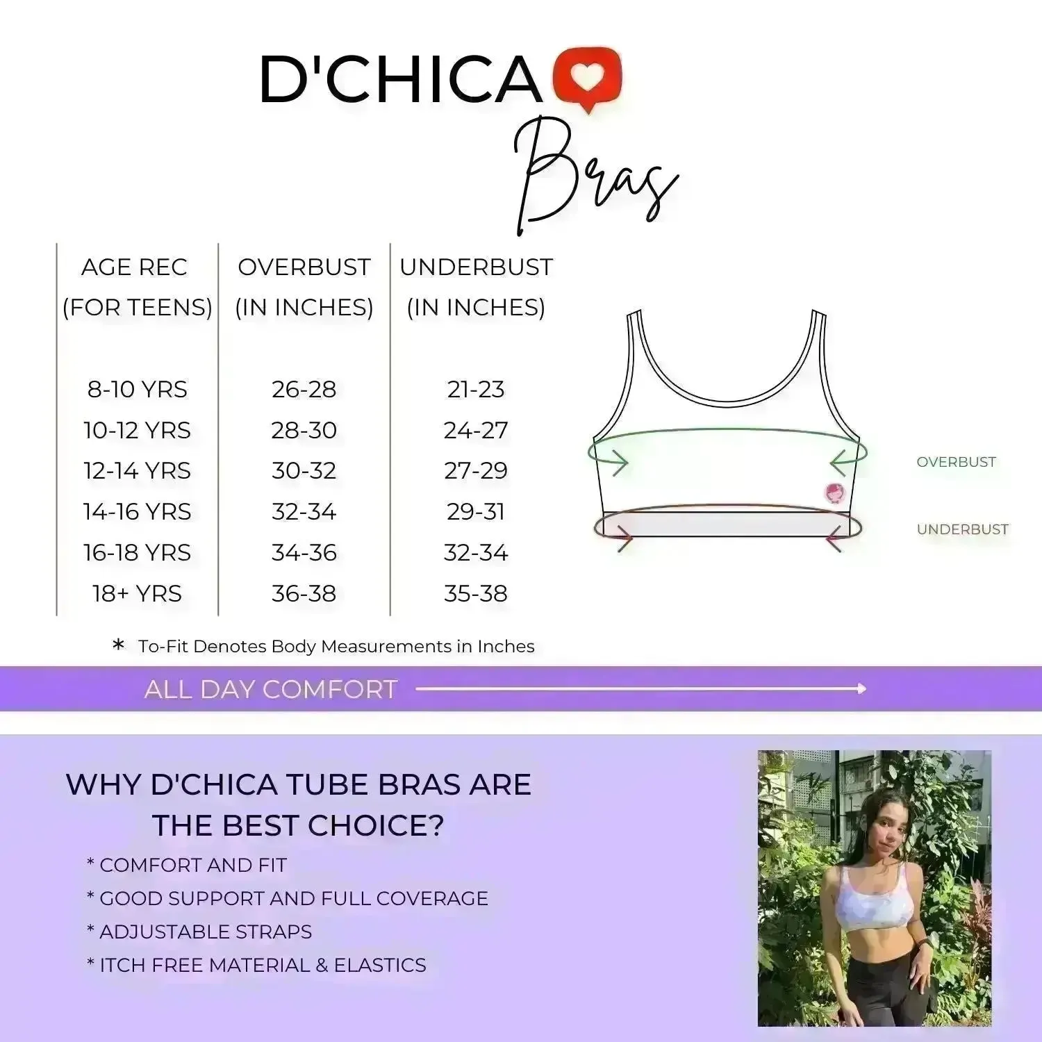 Double-Layer Broad Strap Cotton Supportive Sports Bra | Non-Padded Beginner Bra | Printed & Solid Options