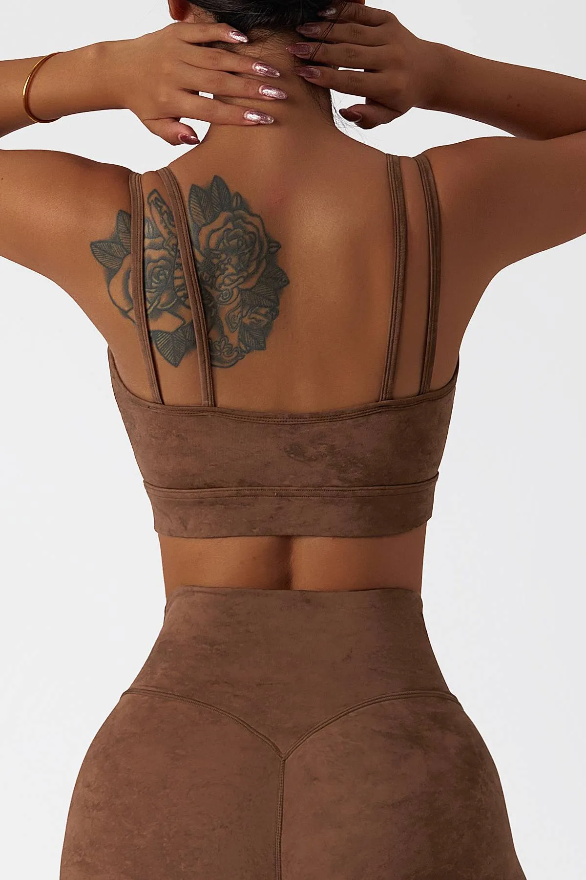 Double Spaghetti Straps Sports Bra