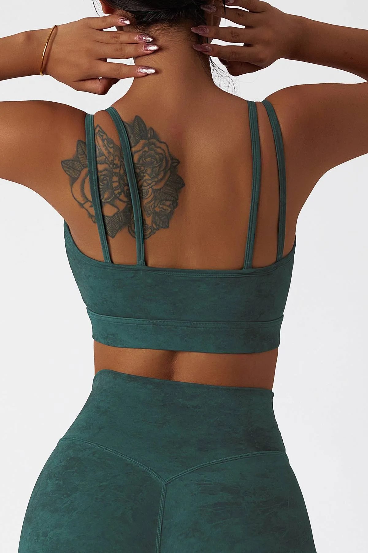 Double Spaghetti Straps Sports Bra