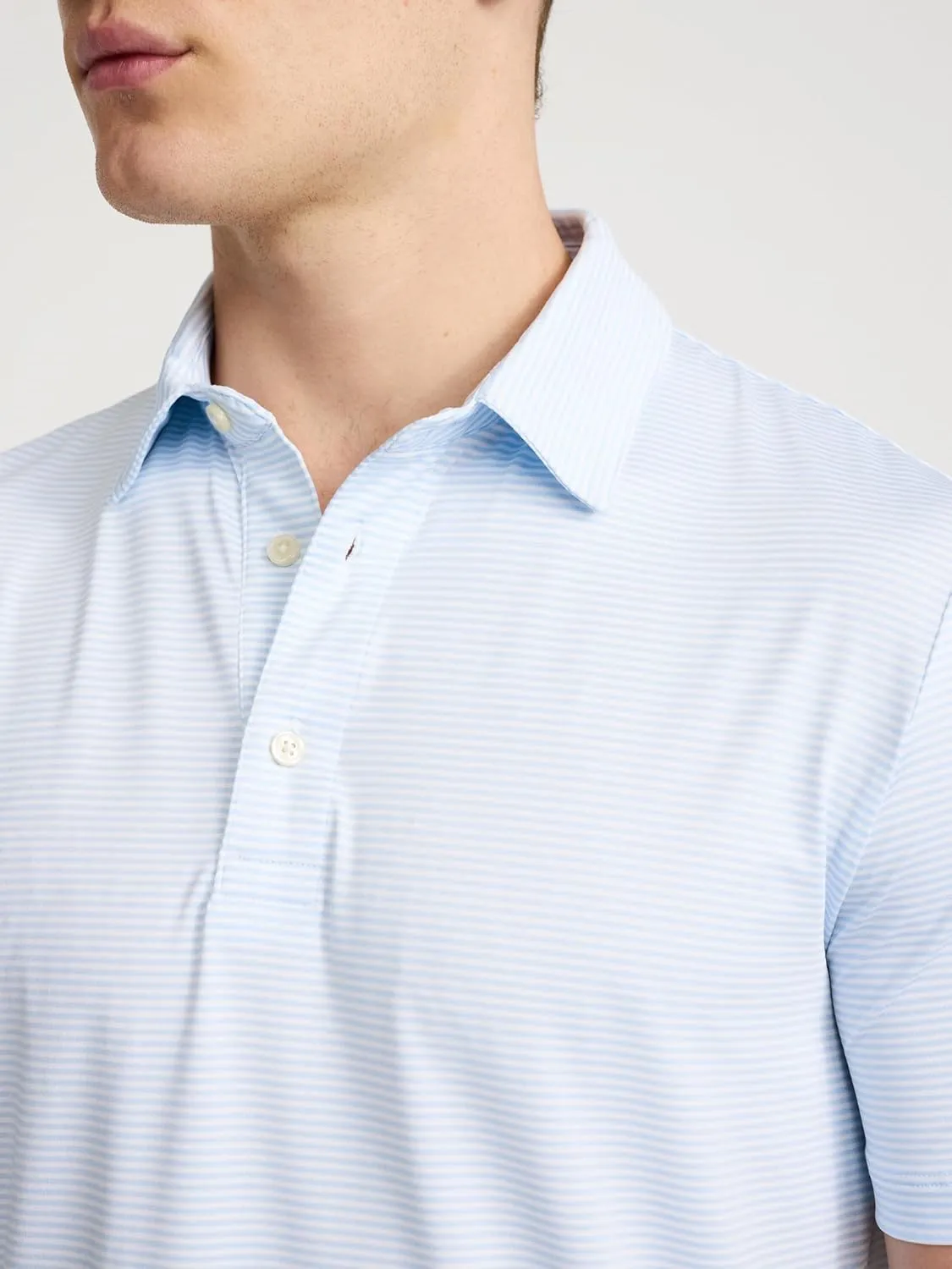EXPRESS Men's Short Sleeve Striped Everyday Performance Polo