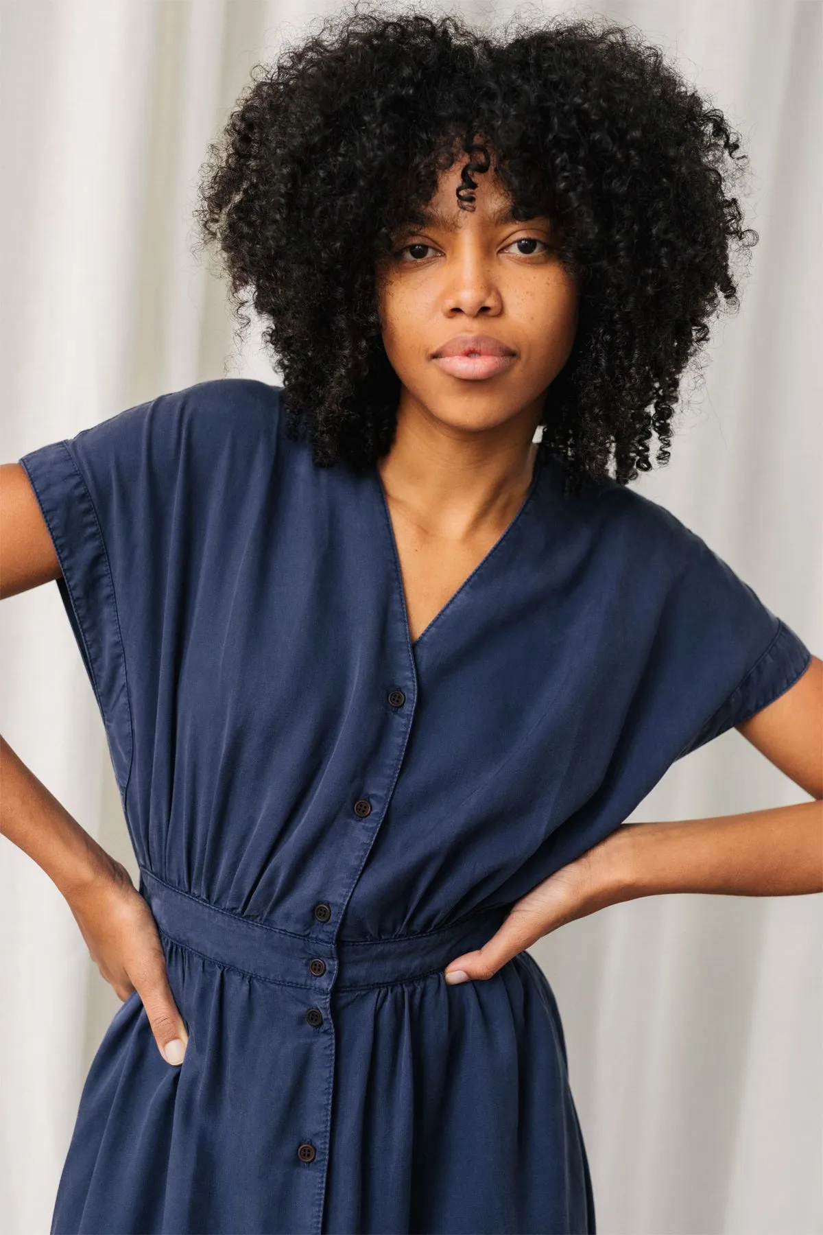 Folegandros Dress Ultramarine Blue