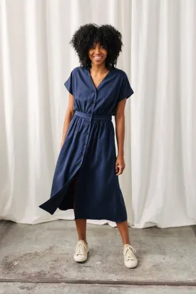 Folegandros Dress Ultramarine Blue