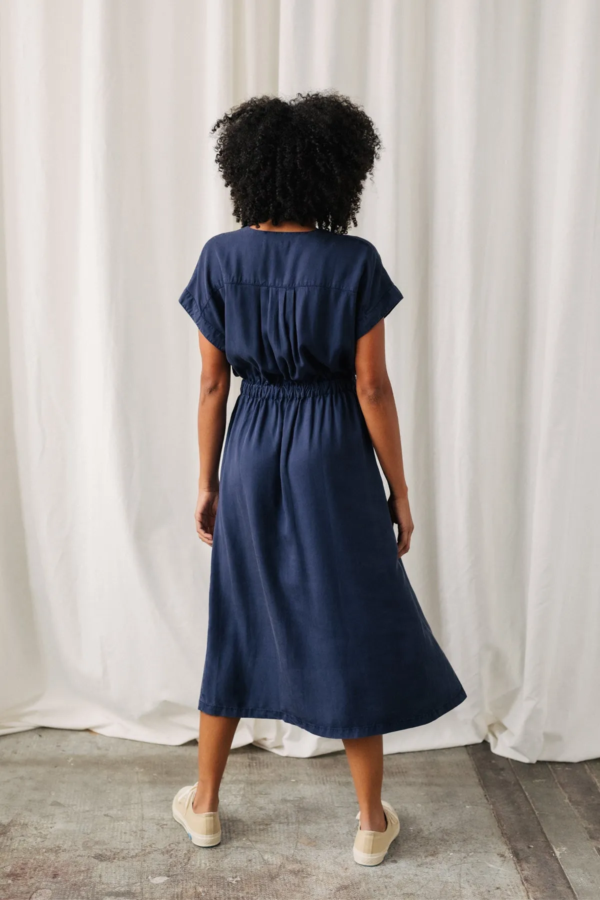 Folegandros Dress Ultramarine Blue