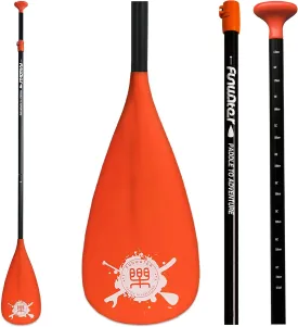 FunWater SUP Paddles - Adjustable Stand Up Paddle 3 Piece Floating Alloy Portable Paddle Board Paddles - Lightweight & Floating oars - Durable and Packable - Efficient Padding