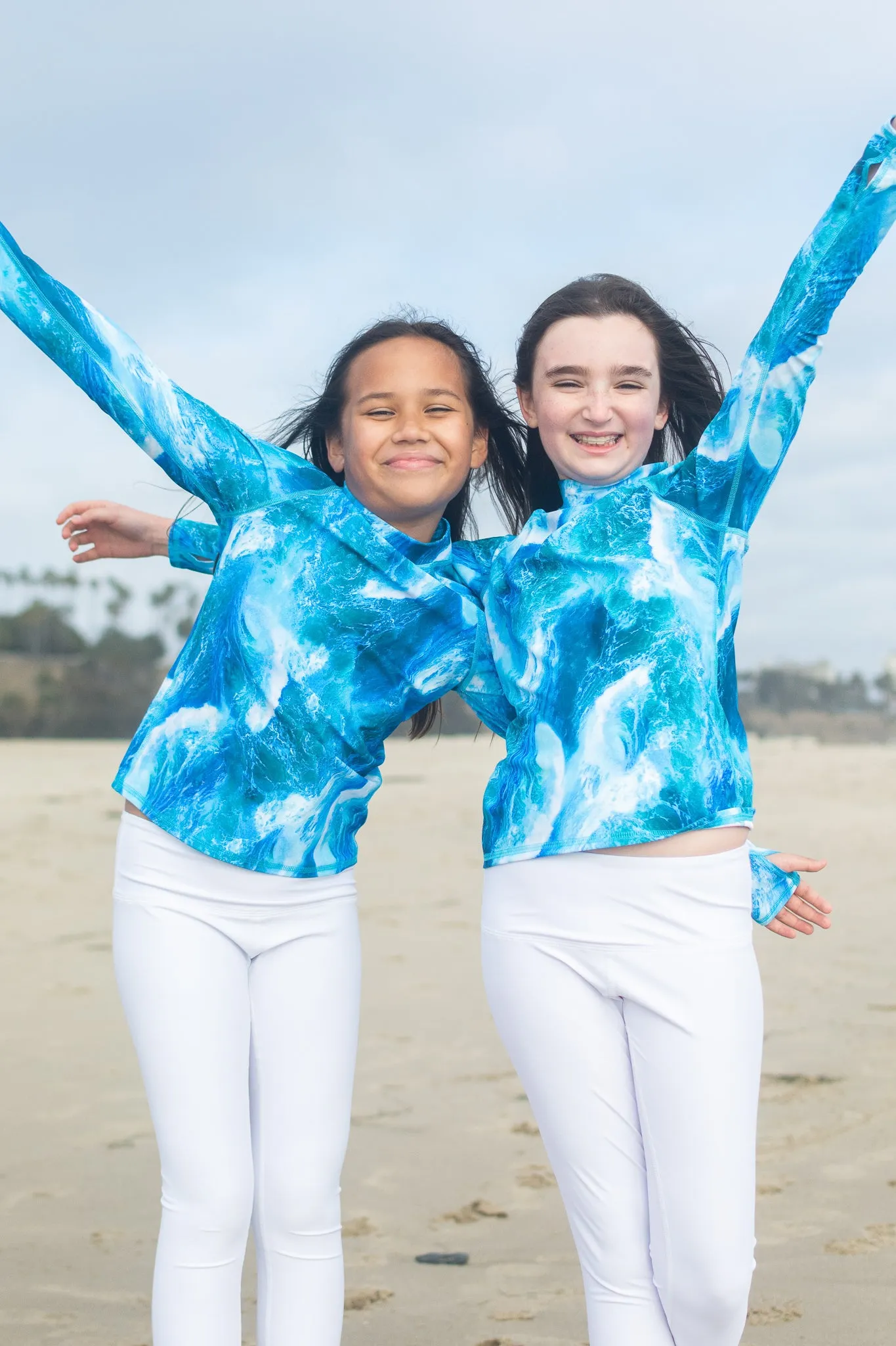 GIRL'S PULLOVER RASH - WAVES