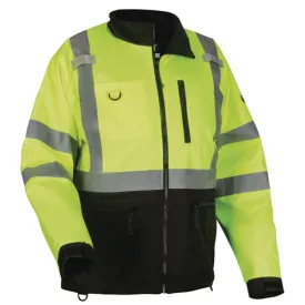 Glowear 8351 Class 3 Hi-vis Windbreaker Water-resistant Jacket, Large, Lime, Ships In 1-3 Business Days