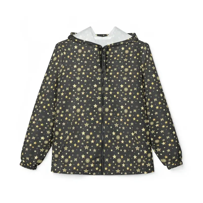 Golden Star Pattern Windbreaker Shine Bright