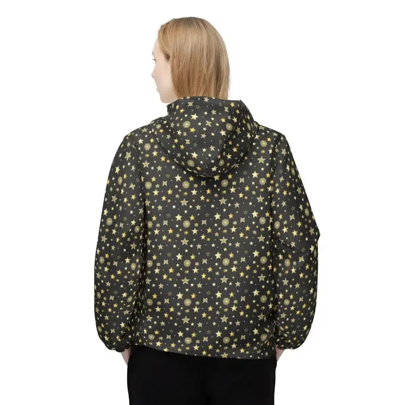 Golden Star Pattern Windbreaker Shine Bright