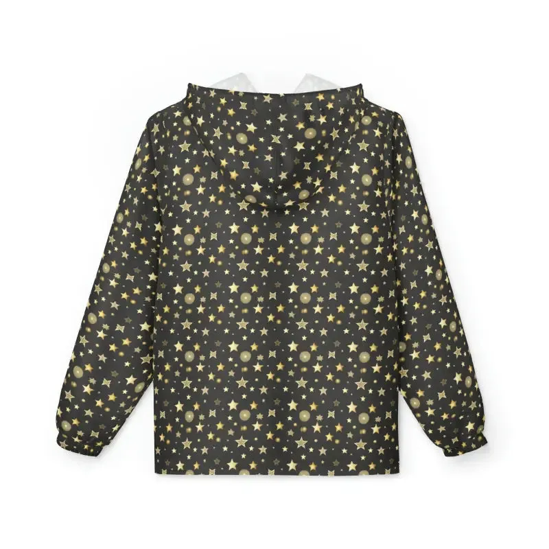 Golden Star Pattern Windbreaker Shine Bright