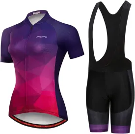 Hotlion Women's Cycling Jersey Sets Summer Bike Clothing Suits Road Bicycle Clothes Short Sleeve Biking Outfits