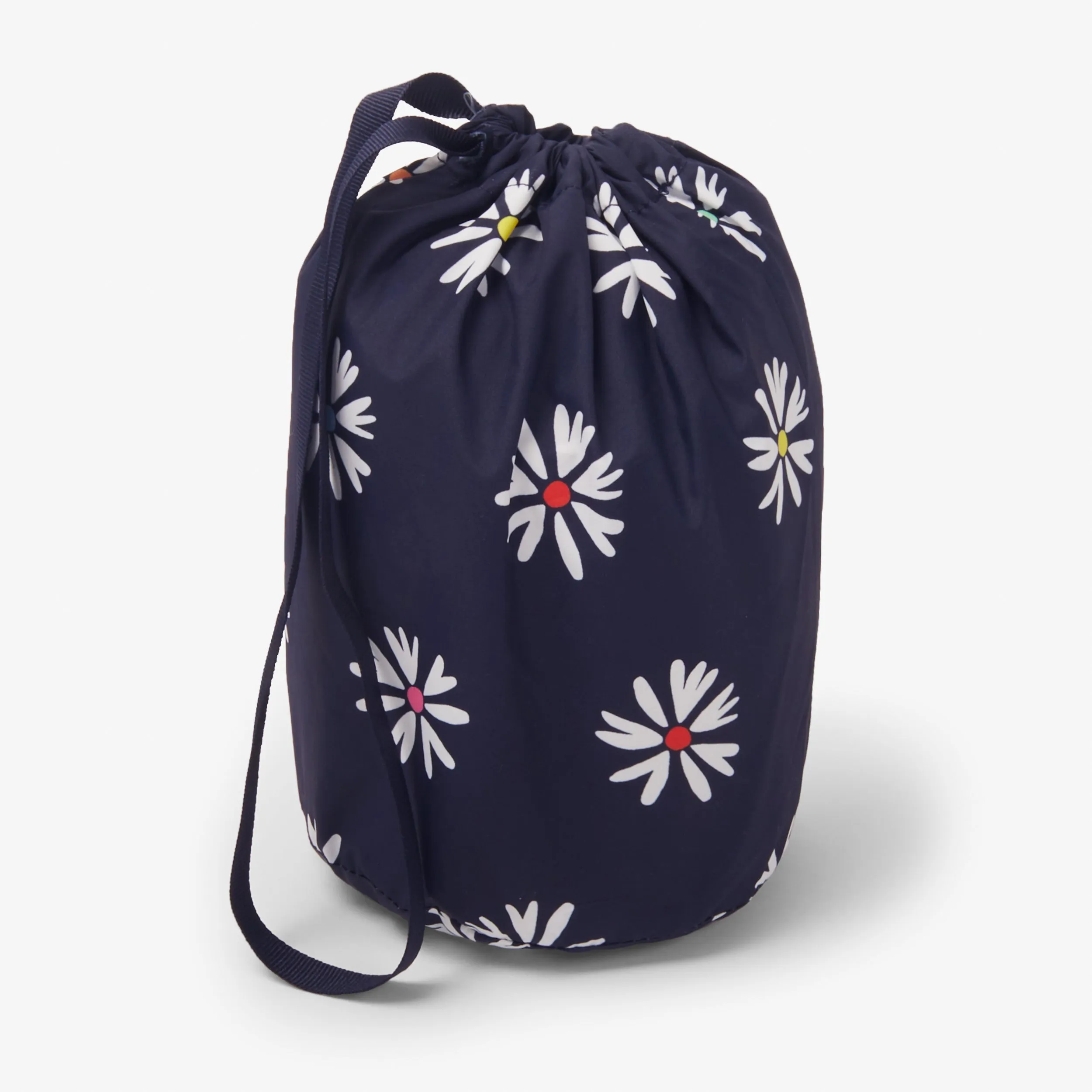 Kids packable windbreaker in rainbow blooms
