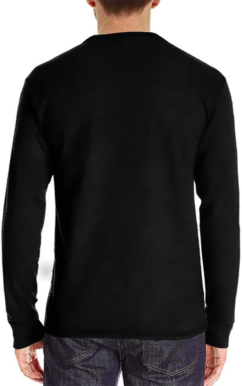 Lexiart Mens Fashion Henley Shirts Long Sleeve Button Cotton T-Shirt with Pocket