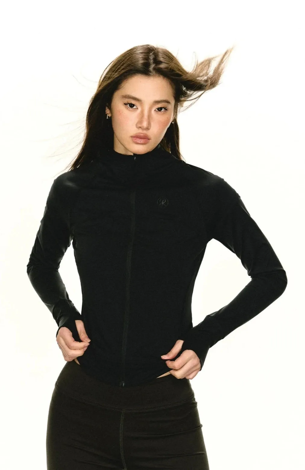 Lightweight Sun Sleeve Hooded Zip Jacket