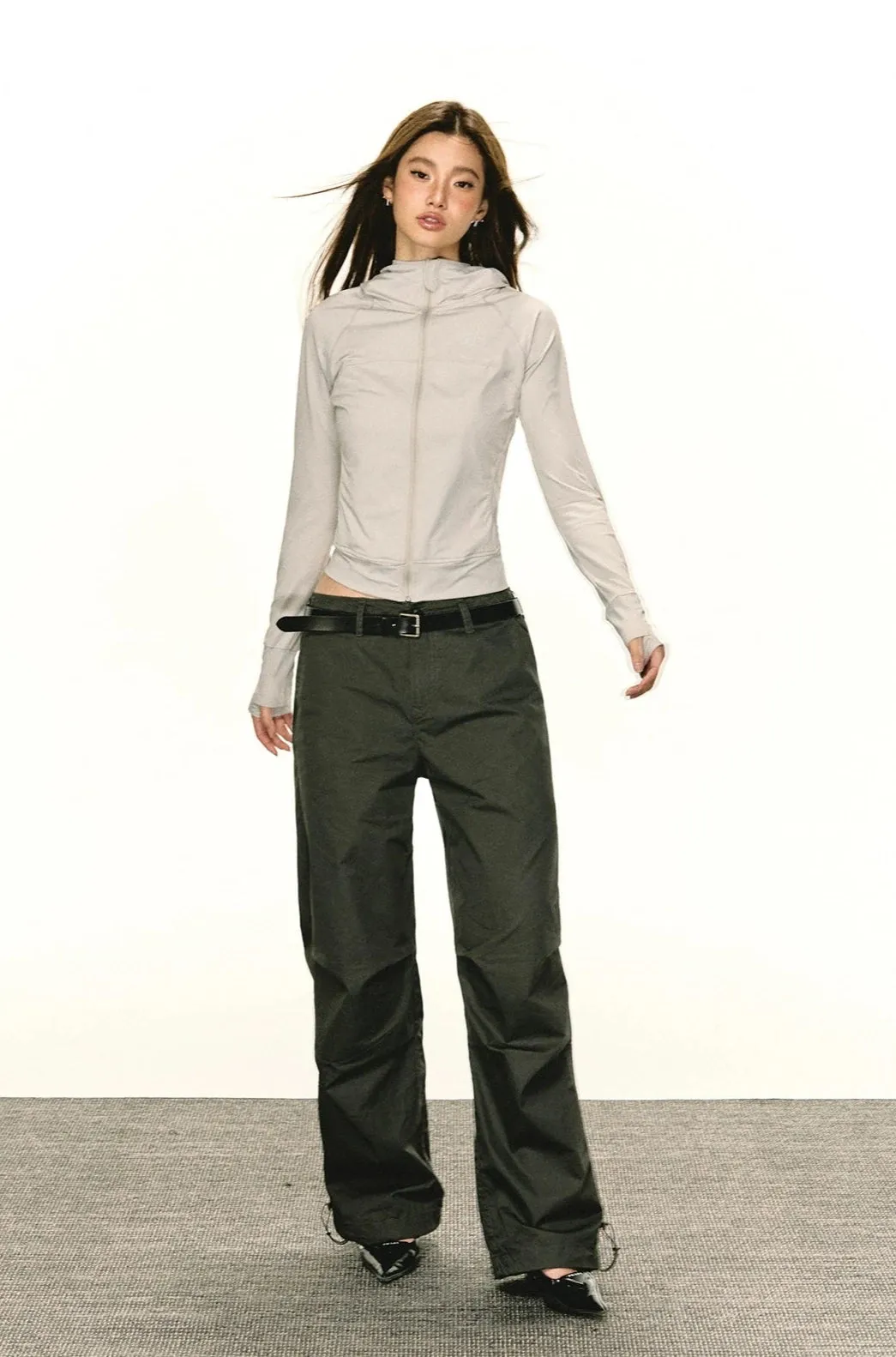 Lightweight Sun Sleeve Hooded Zip Jacket