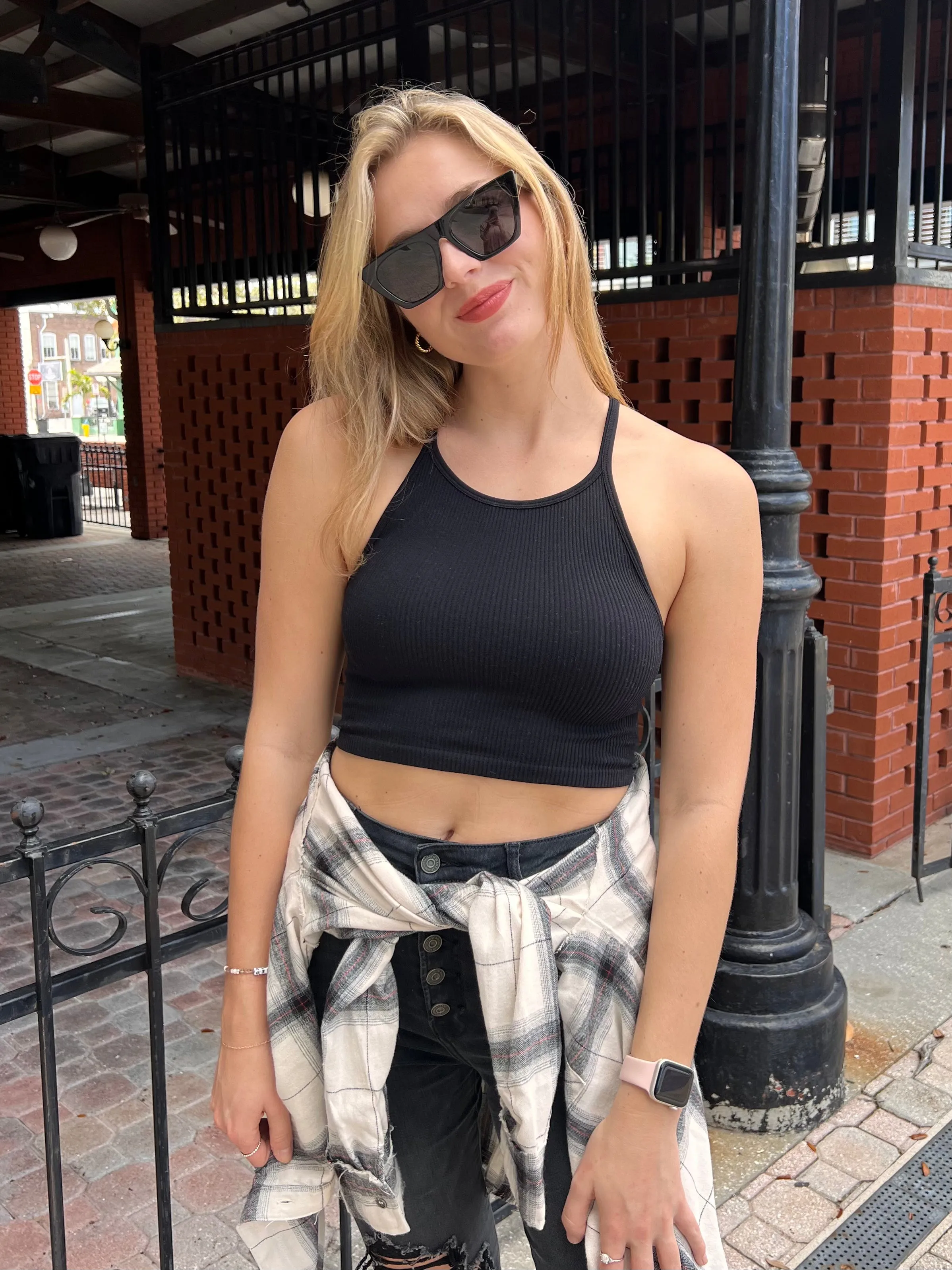LUNA TANK IN BLACK