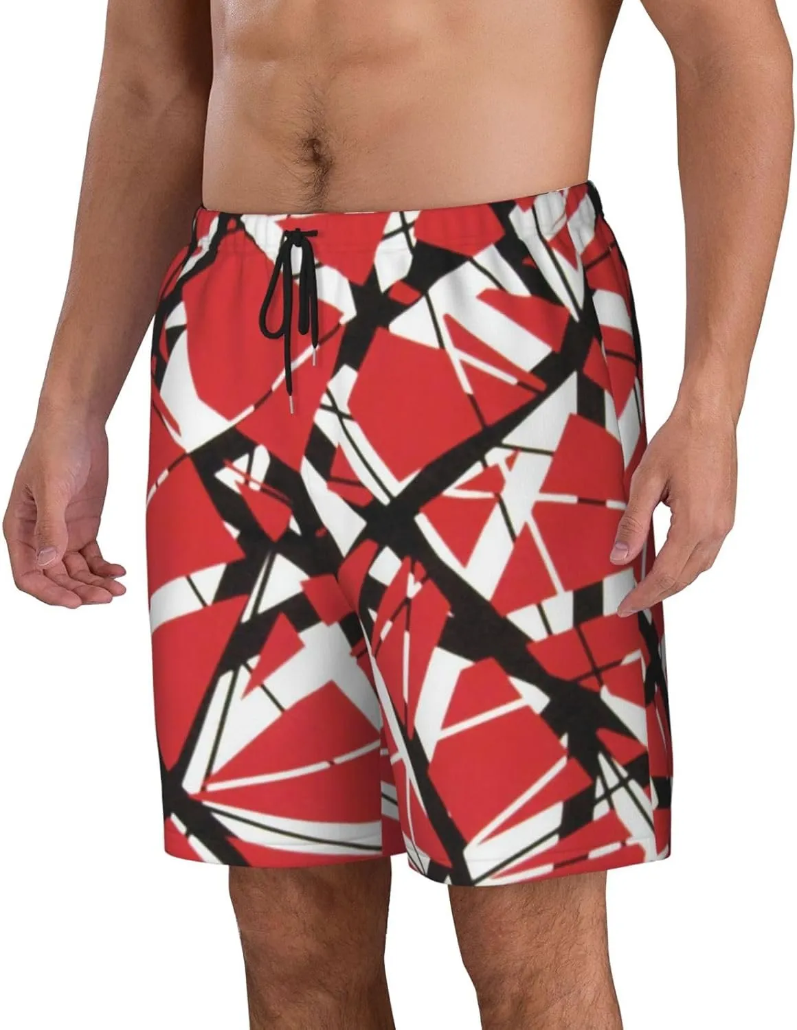 Man's Lightweight Swim Trunks for Van.1986 Halen Beach Pants,Swimming Beach Shorts Bathing Suits for Sports