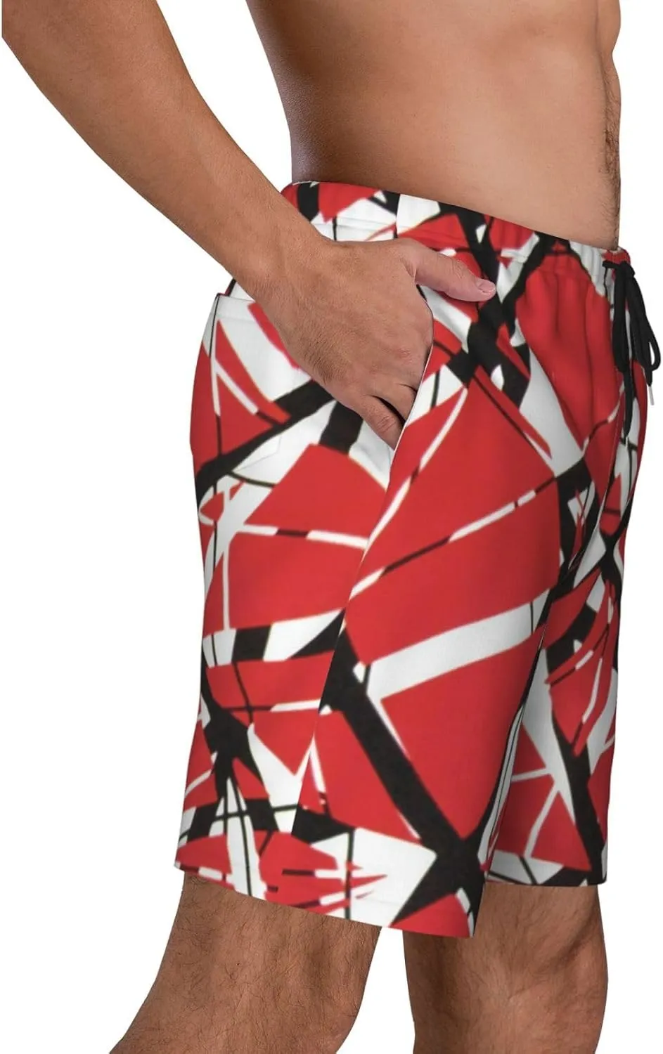 Man's Lightweight Swim Trunks for Van.1986 Halen Beach Pants,Swimming Beach Shorts Bathing Suits for Sports