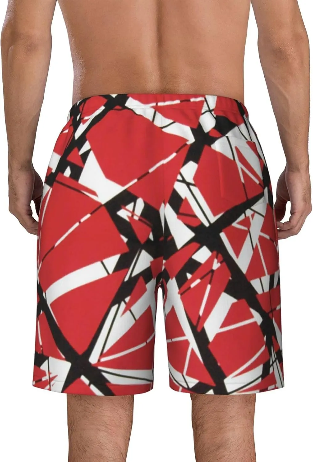 Man's Lightweight Swim Trunks for Van.1986 Halen Beach Pants,Swimming Beach Shorts Bathing Suits for Sports