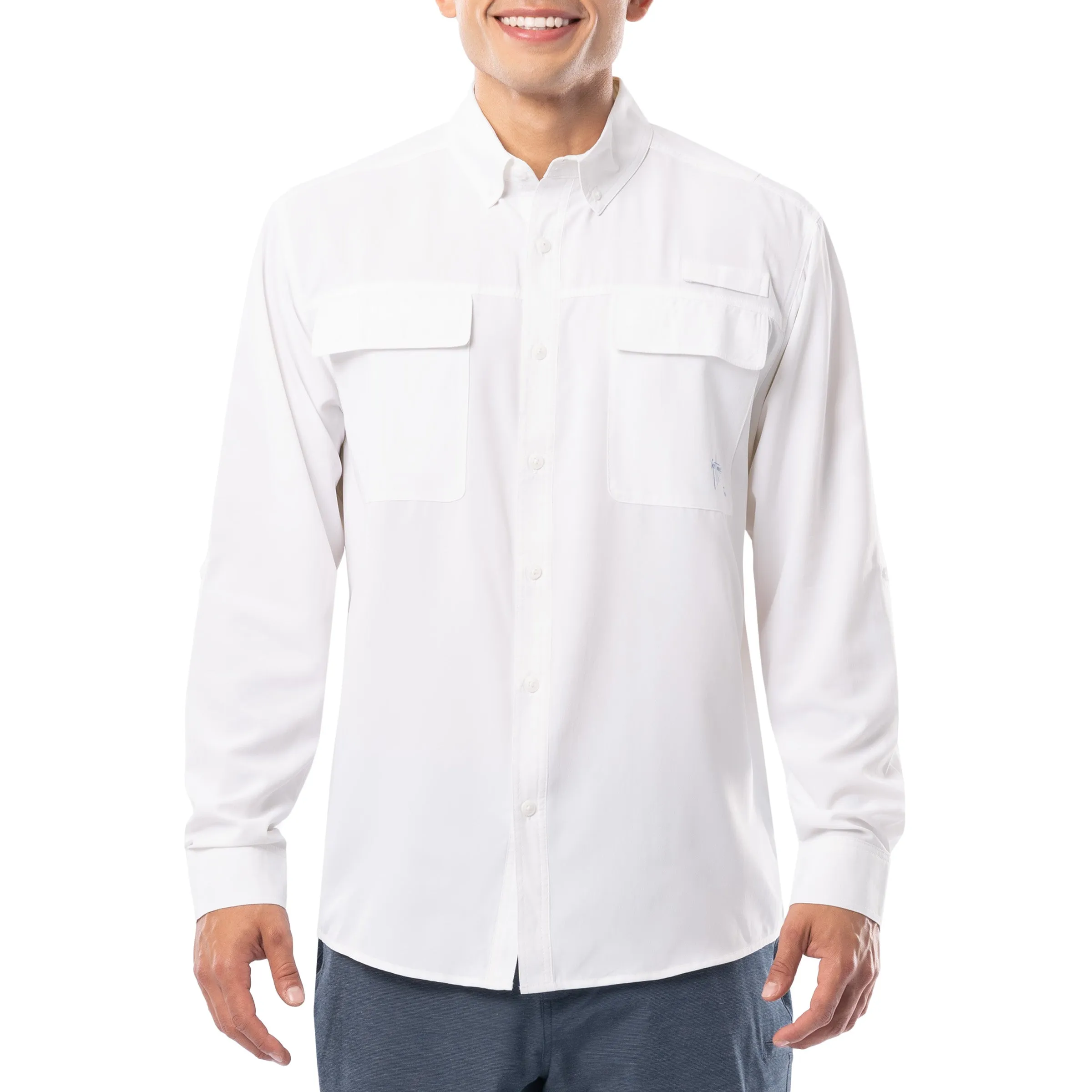 Men's Core Solid Long Sleeve Fishing Shirt