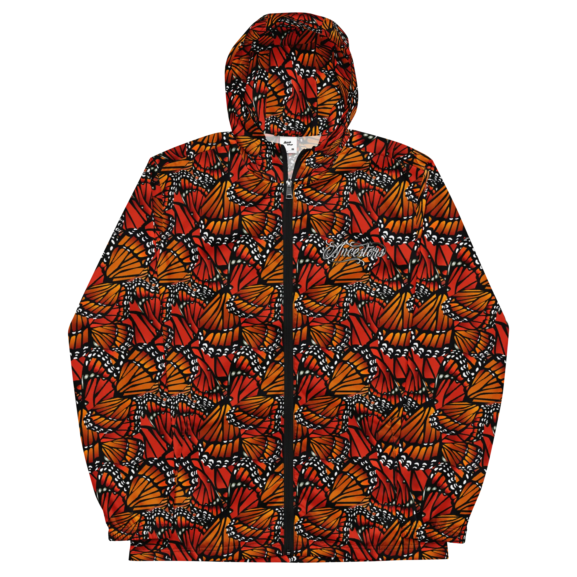 Monarch Ancestors (Zacuanpapalotl) - Unisex Windbreaker Jacket