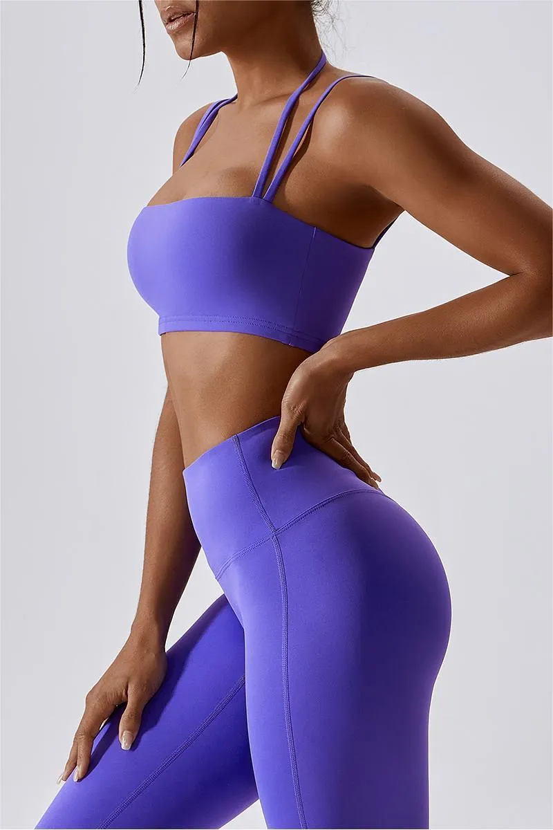 Multi-Straps Halter Sports Bra